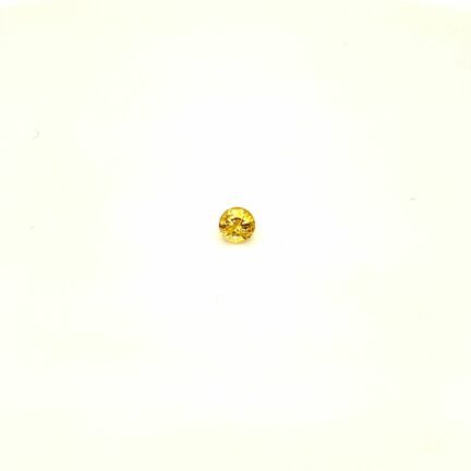 0.62 carat, Yellow, Ceylon, Round, Heated Gemstone, 1184 – Picture 4